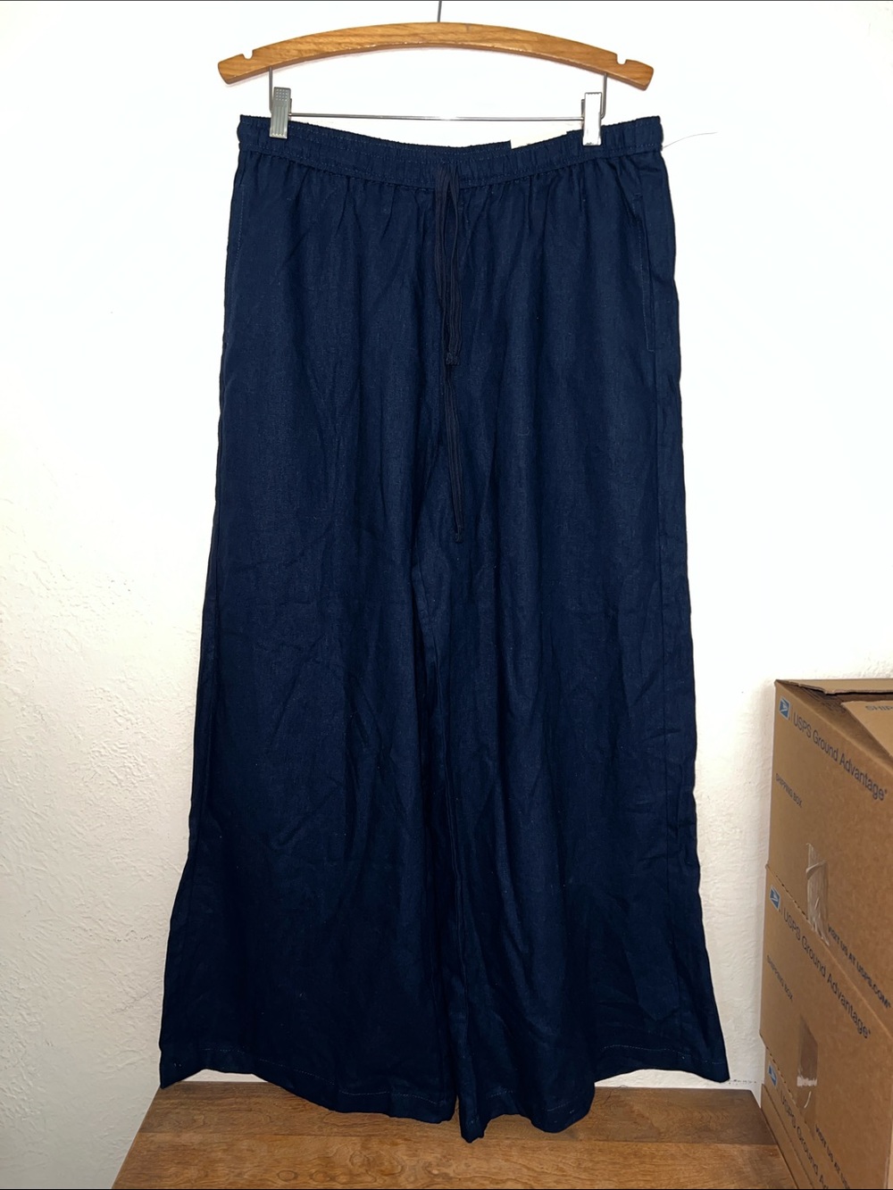 Max Studio London XL linen blend pants nwt $128 wide leg